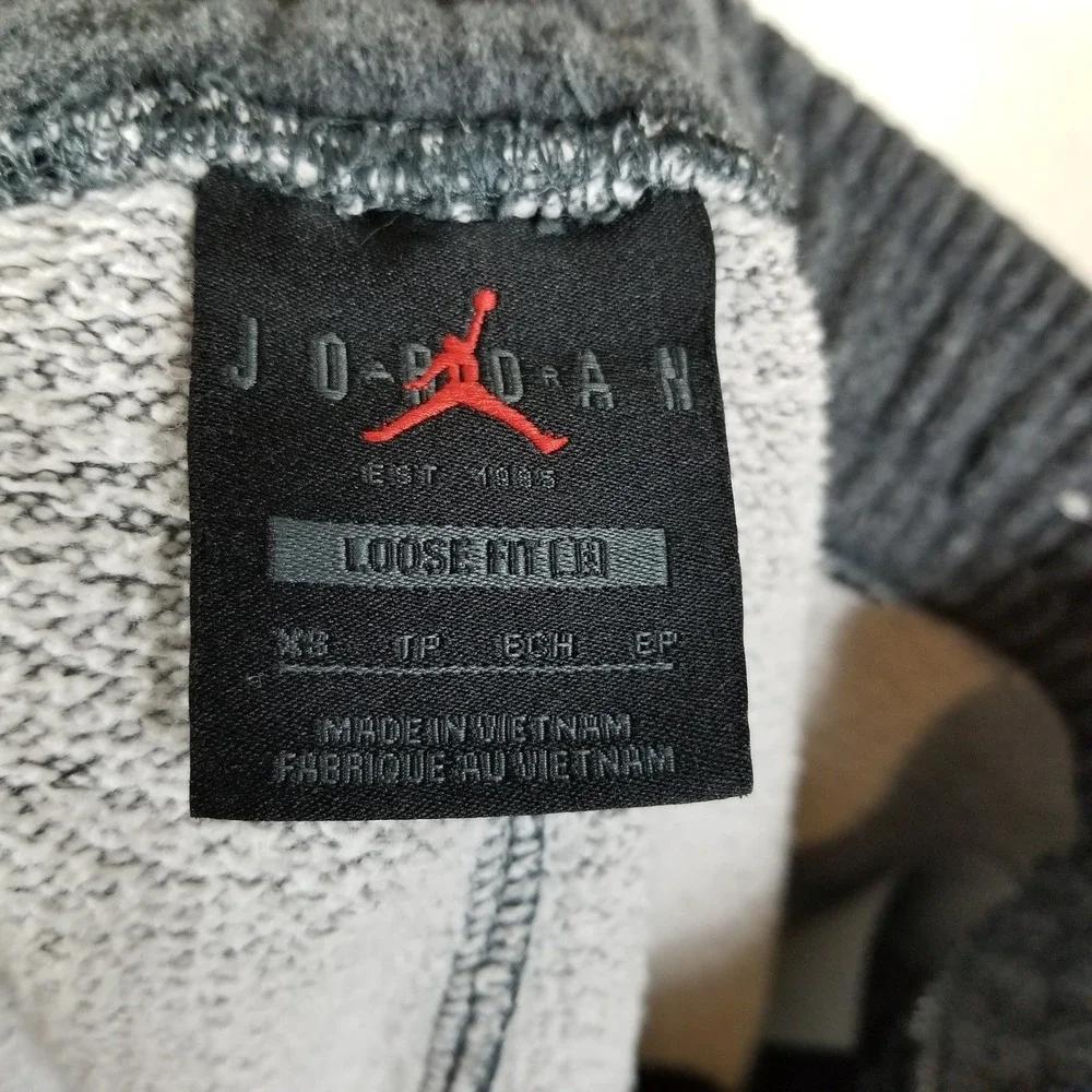 Jordan Fleece Joggers Mens XS Gray Jumpman Sweatpants DQ7340-071